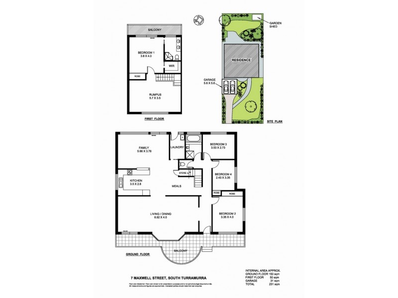 7 Maxwell St., South Turramurra NSW 2074 Floorplan
