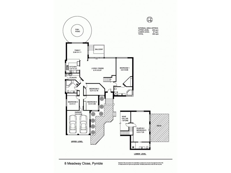 8 Meadway Close, Pymble NSW 2073 Floorplan
