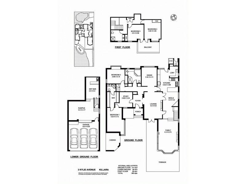 3 Kylie Ave, Killara NSW 2071 Floorplan