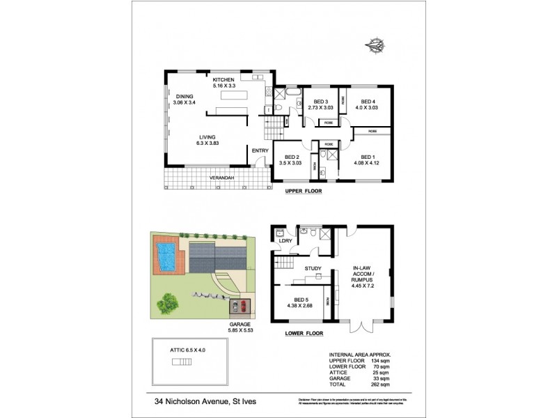 34 Nicholson Avenue, St Ives NSW 2075 Floorplan