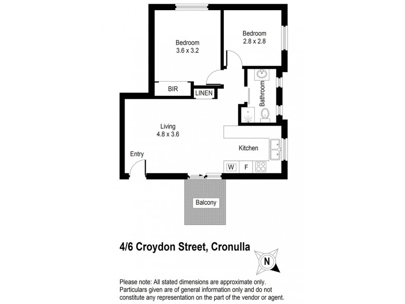 4/6 Croydon Street, Cronulla NSW 2230 Floorplan