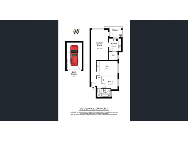 9/9 Clyde Avenue, Cronulla NSW 2230 Floorplan