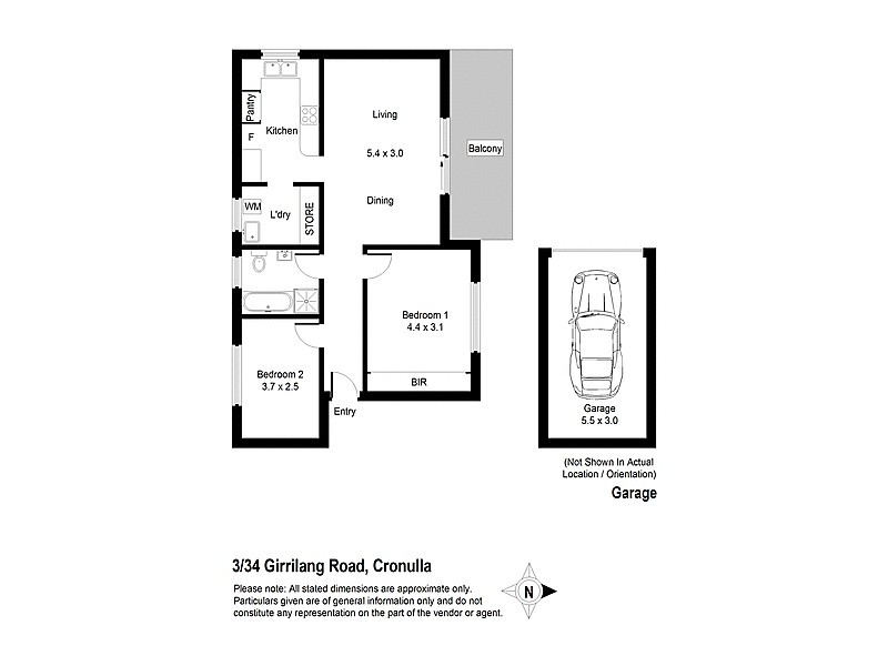 6/34 -38 Girrilang Rd, Cronulla NSW 2230 Floorplan