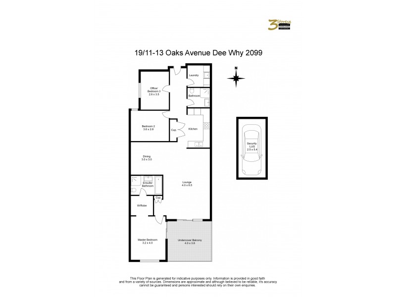 19/11-13 Oaks Avenue, Dee Why NSW 2099 Floorplan