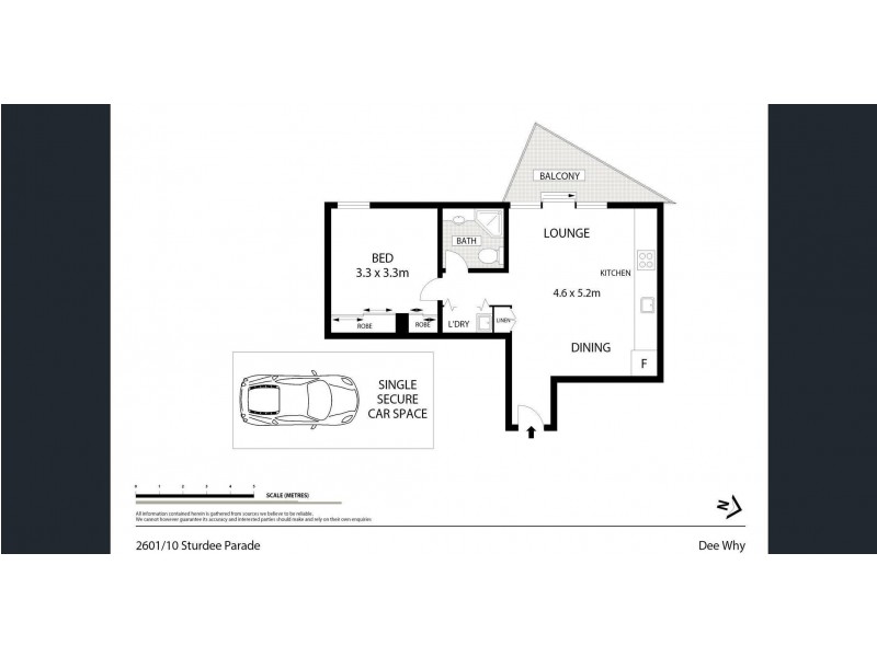 2601/10 Sturdee Parade, Dee Why NSW 2099 Floorplan