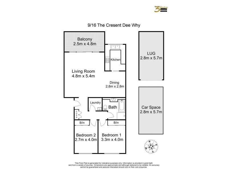 9/16 The Crescent, Dee Why NSW 2099 Floorplan