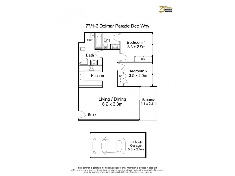 77/1-3 Delmar Pde, Dee Why NSW 2099 Floorplan