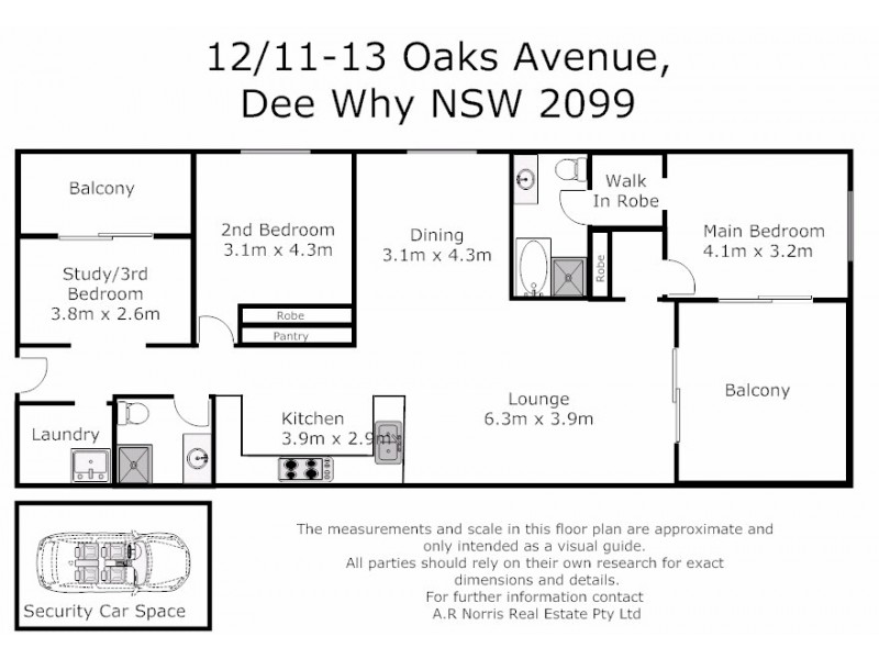 12/11-13 Oaks Avenue, Dee Why NSW 2099 Floorplan