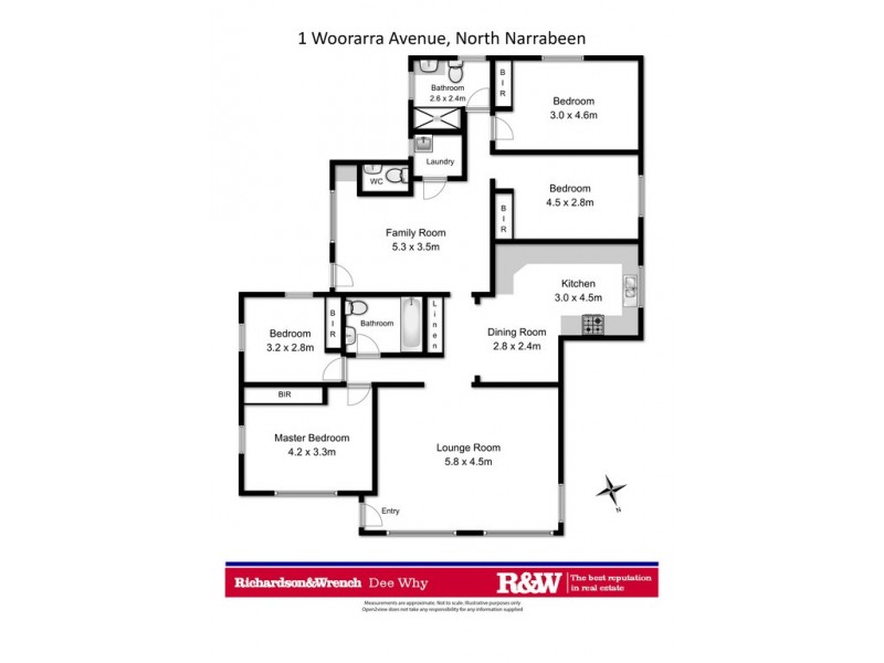 1 Woorarra Ave, North Narrabeen NSW 2101 Floorplan