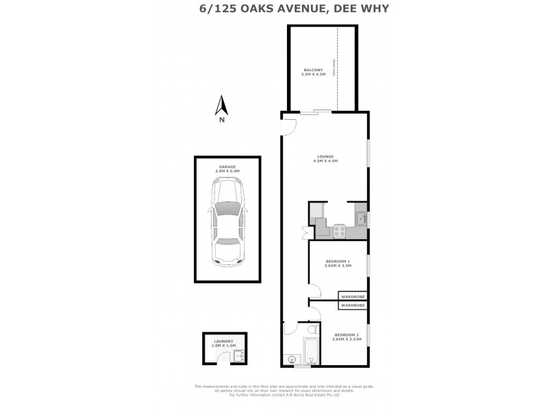 6/125 Oaks Ave, Dee Why NSW 2099 Floorplan