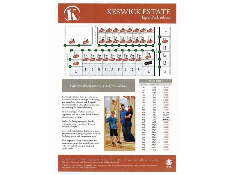 . EGRET PARK RELEASE, KESWICK ESTATE, Dubbo NSW 2830