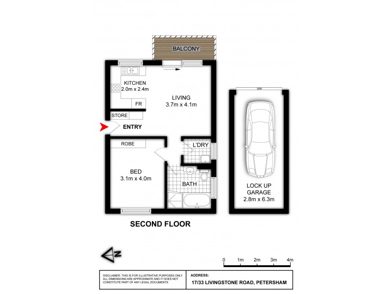 17/33 Livingstone Road, Petersham NSW 2049 Floorplan