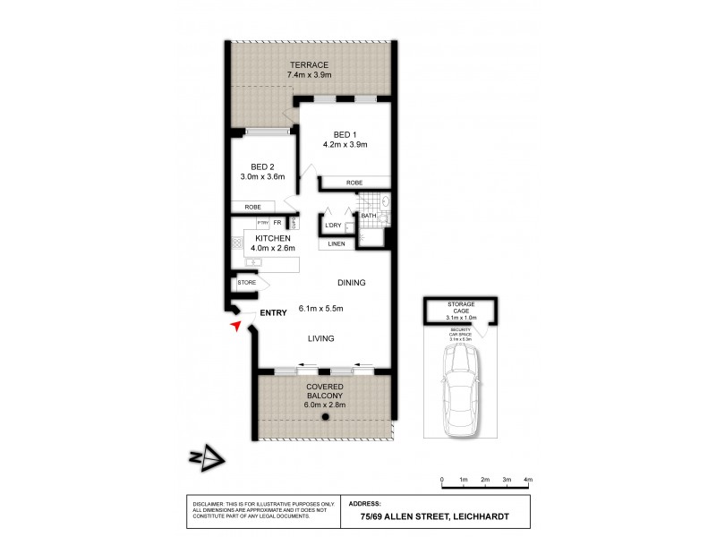 75/69 Allen Street, Leichhardt NSW 2040 Floorplan