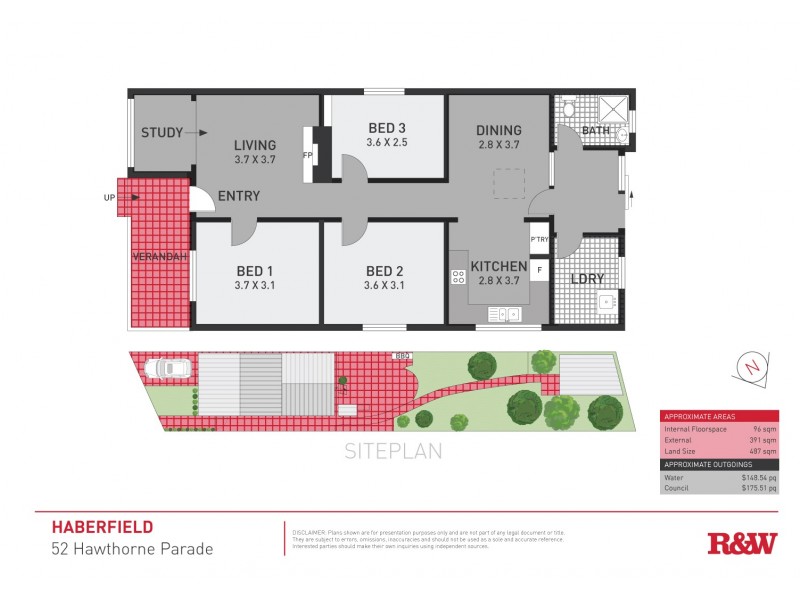 52 Hawthorne Parade, Haberfield NSW 2045 Floorplan