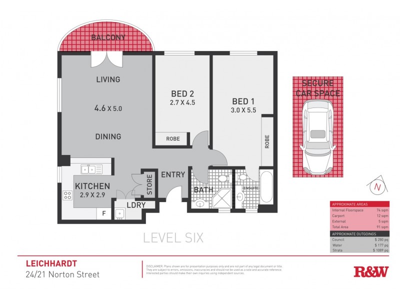 24/23 Norton Street, Leichhardt NSW 2040 Floorplan