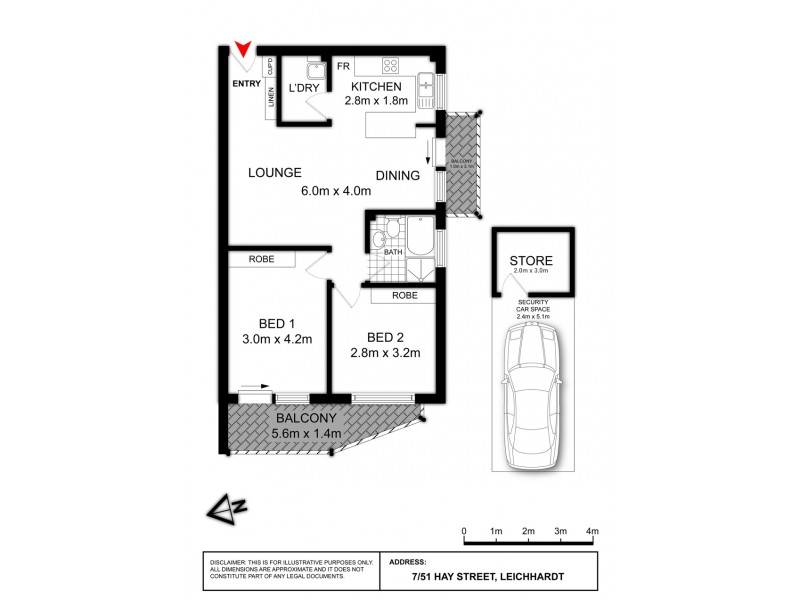 7/51 Hay Street, Leichhardt NSW 2040 Floorplan