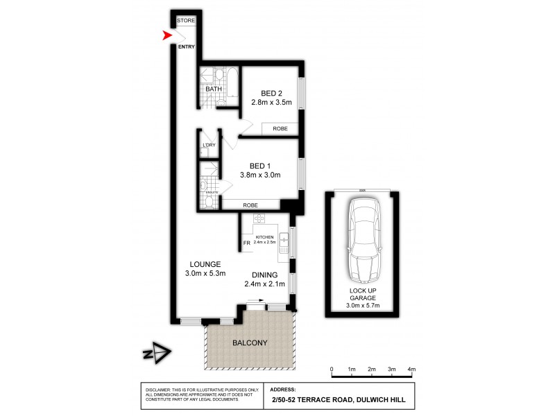 2/50-52 Terrace Road, Dulwich Hill NSW 2203 Floorplan