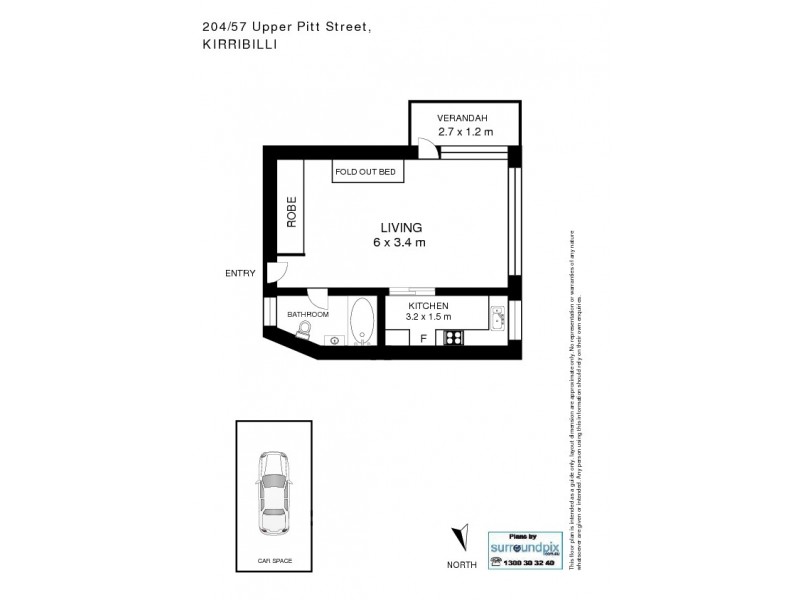 204/57 Upper Pitt Street, Kirribilli NSW 2061 Floorplan