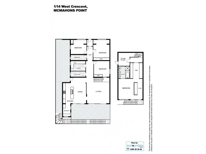 1/14 West Crescent Street, Mcmahons Point NSW 2060 Floorplan