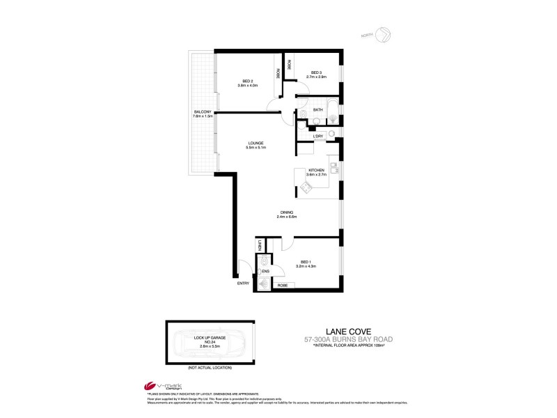 57/300A Burns Bay Road, Lane Cove NSW 2066 Floorplan