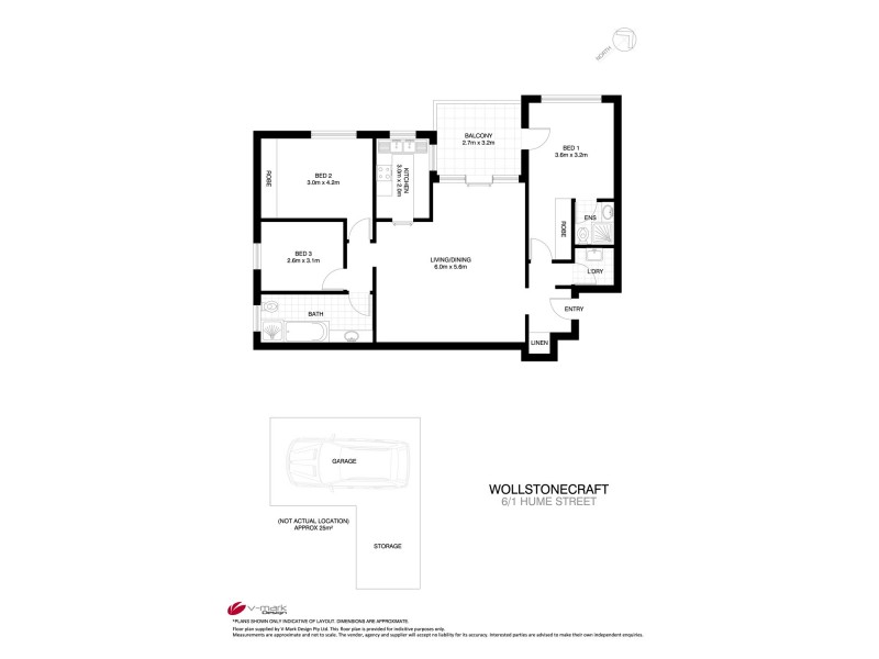 6/1 Hume Street, Wollstonecraft NSW 2065 Floorplan