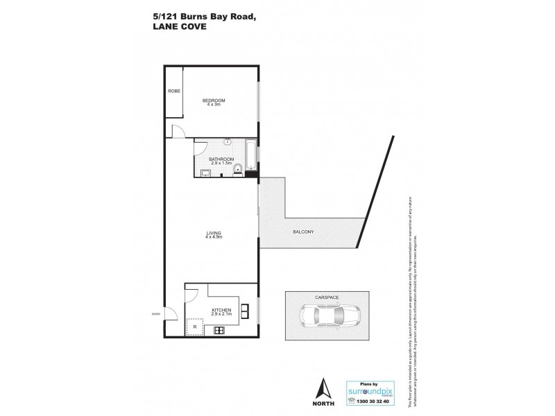 5/121 Burns Bay Road, Lane Cove NSW 2066 Floorplan