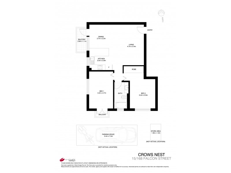 15/168 Falcon Street, Crows Nest NSW 2065 Floorplan