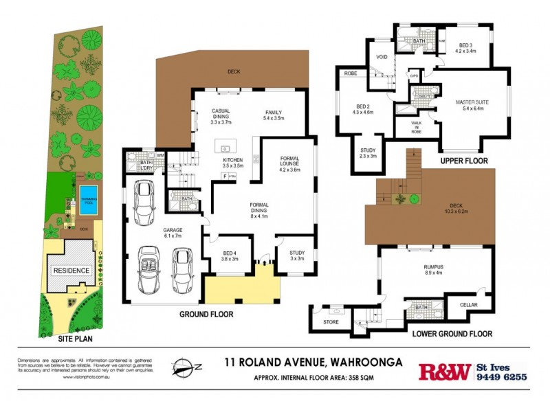 11 Roland Avenue, Wahroonga NSW 2076 Floorplan
