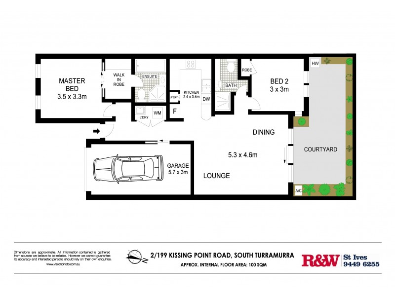 2/199 Kissing Point Road, Turramurra NSW 2074 Floorplan