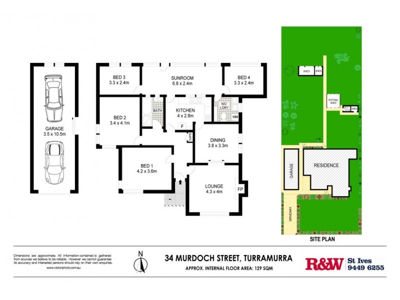 34 Murdoch Street, Turramurra NSW 2074 Floorplan