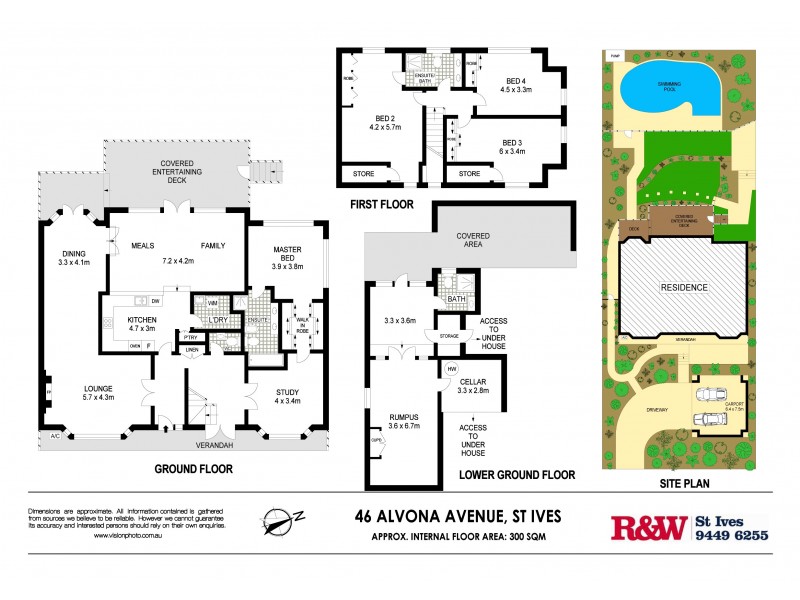 46 Alvona Avenue, St Ives NSW 2075 Floorplan