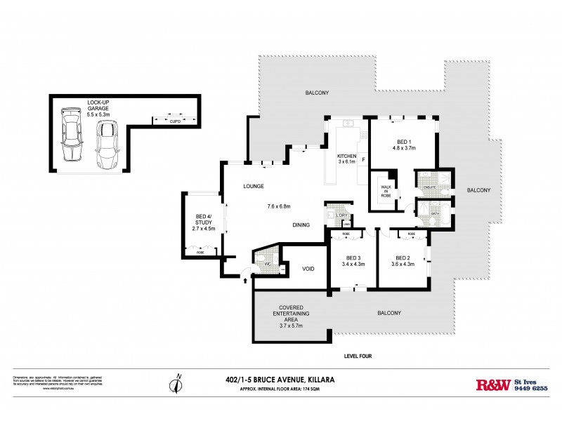 402/1-7 Bruce Avenue, Killara NSW 2071 Floorplan
