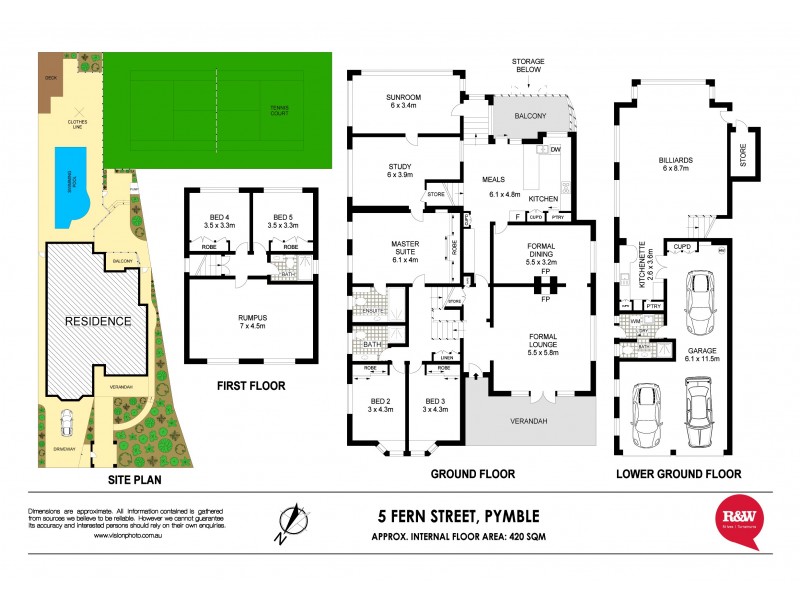 5 Fern Street, Pymble NSW 2073 Floorplan