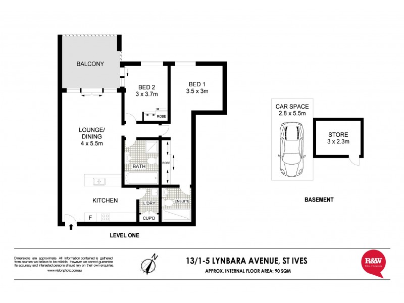 13/1-5 Lynbara Avenue, St Ives NSW 2075 Floorplan