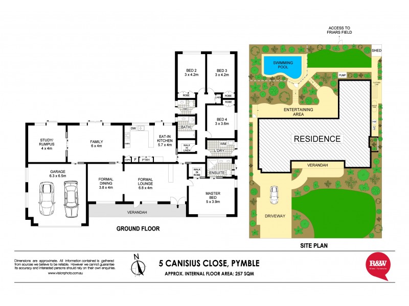 5 Canisius Close, Pymble NSW 2073 Floorplan