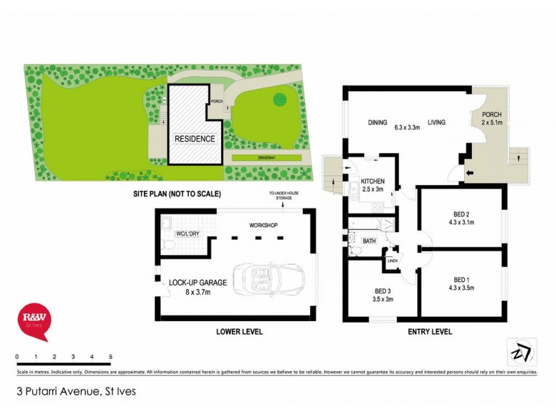 3 Putarri Avenue, St Ives NSW 2075 Floorplan