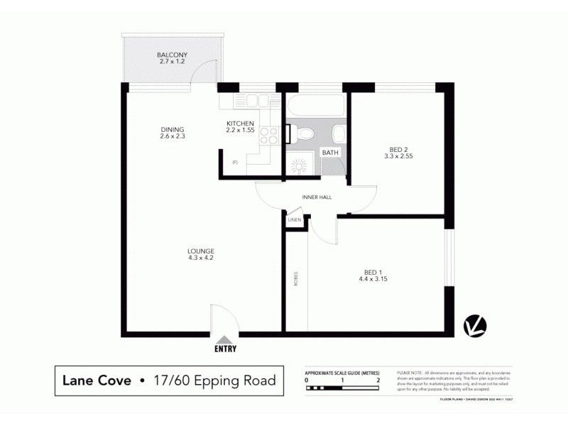 17/60 Epping Rd, Lane Cove NSW 2066 Floorplan