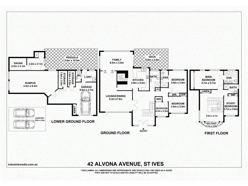 42 Alvona Avenue, St Ives NSW 2075 Floorplan
