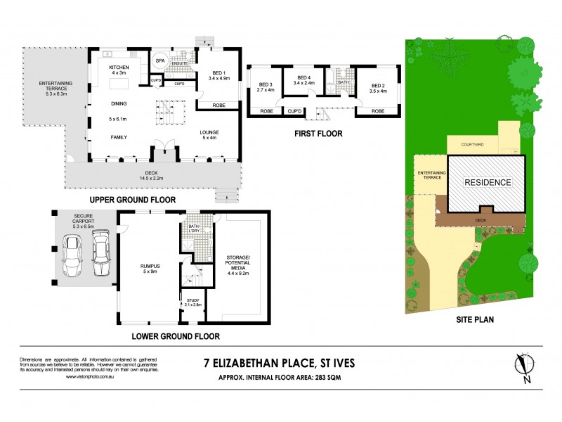 7 Elizabethan Place, St Ives NSW 2075 Floorplan
