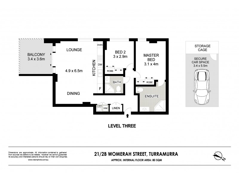 21/2B Womerah Street, Turramurra NSW 2074 Floorplan