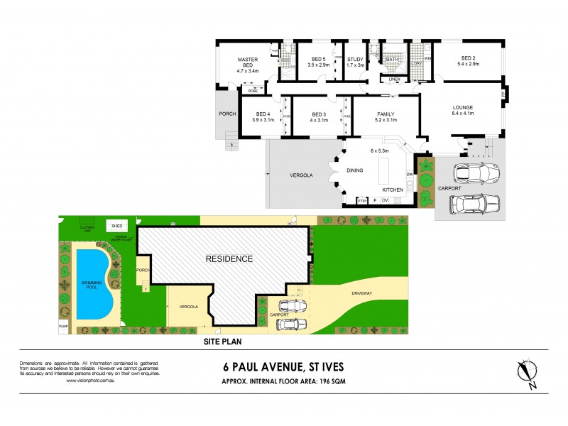 6 Paul Avenue, St Ives NSW 2075 Floorplan