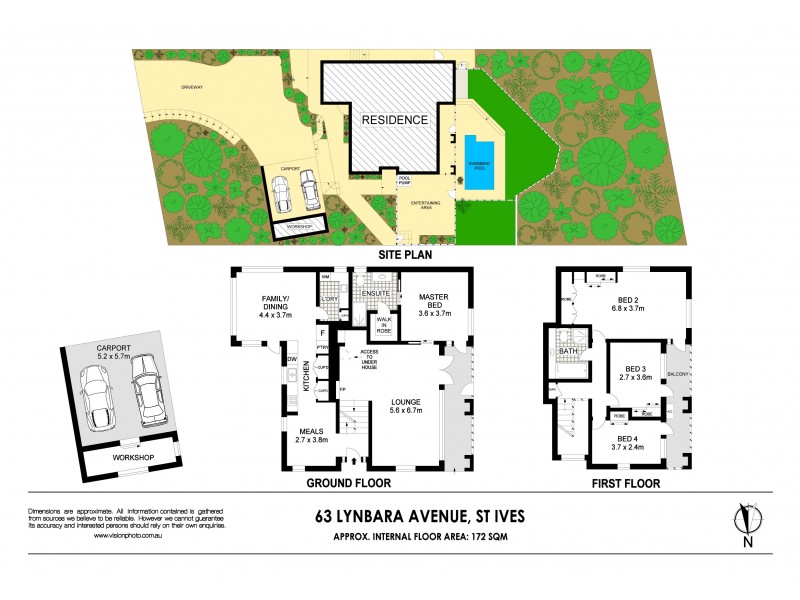 63 Lynbara Avenue, St Ives NSW 2075 Floorplan