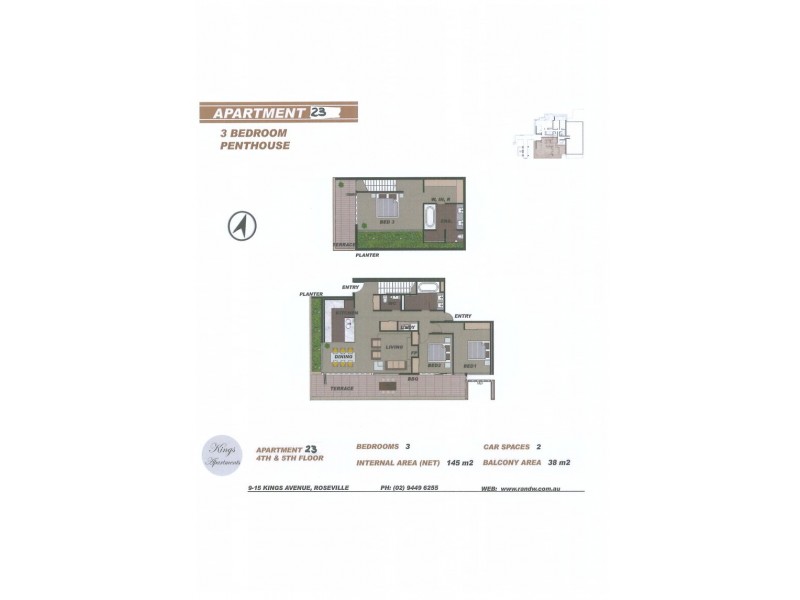 23/9-15 KINGS AVENUE, Roseville NSW 2069 Floorplan