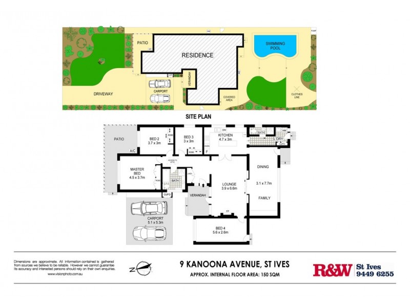 9 Kanoona Avenue, St Ives NSW 2075 Floorplan