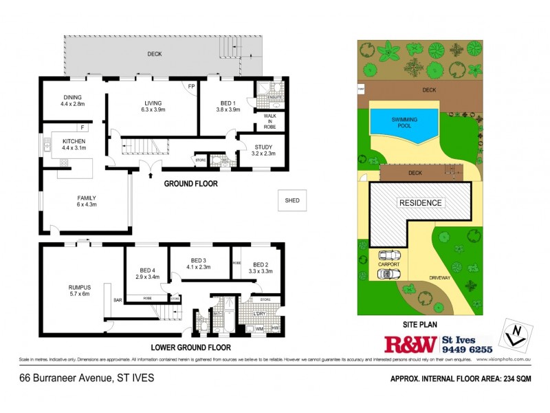 66 Burraneer Avenue, St Ives NSW 2075 Floorplan