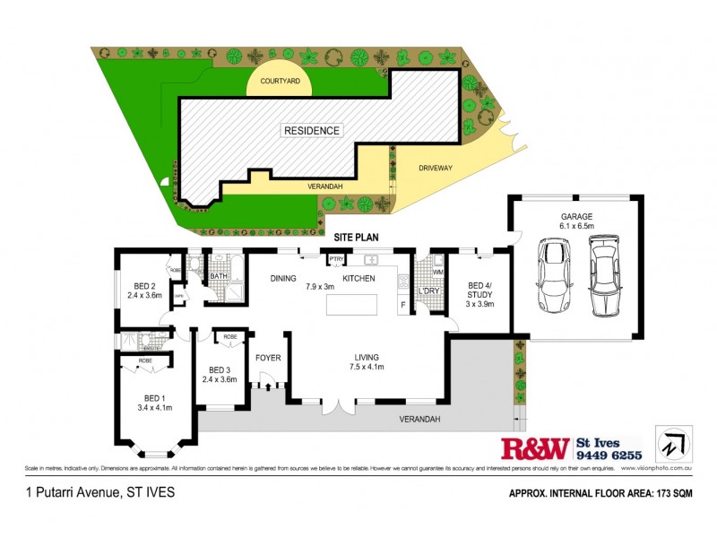 1 Putarri Avenue, St Ives NSW 2075 Floorplan