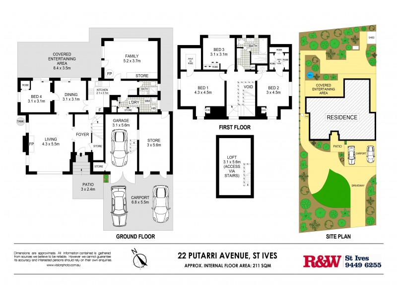 22 Putarri Avenue, St Ives NSW 2075 Floorplan