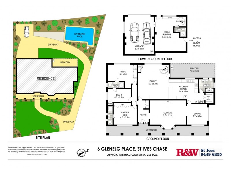6 Glenelg Place, St Ives NSW 2075 Floorplan