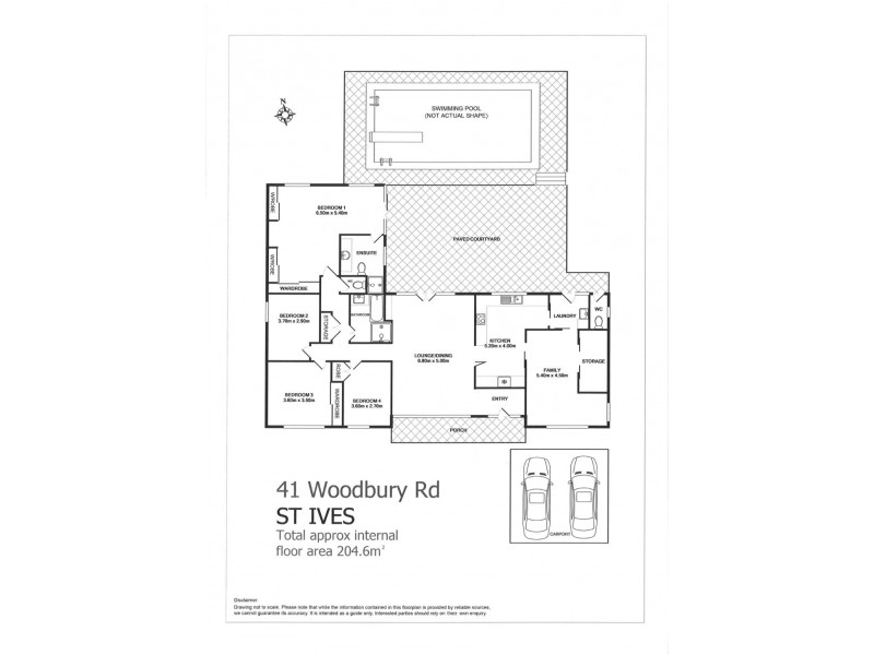 41 Woodbury Road, St Ives NSW 2075 Floorplan