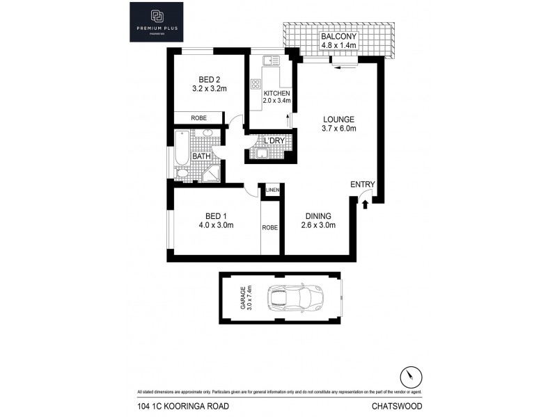 104/1C Kooringa Road, Chatswood NSW 2067 Floorplan